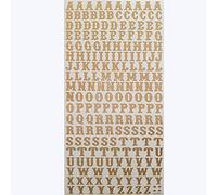 Premium Quality Letter Stickers, Self Adhesive A-Z Alphabet Outline Stickers for Art Craft Decoration (Traditional Rose Gold)