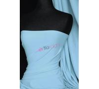 Premium Quality Matte Nylon Lycra | 4 Way Stretch Swim Wear, Dance Leotard, Leggings Material | Matching Shades in Mesh | 50+ Colours in Stock | Sold by The Metre | by Tia Knight (Sky Blue, 1 Metre)