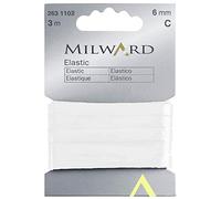 Premium Quality Milwards Elastic: 3m x 6mm: White Sewing Quilting Tools