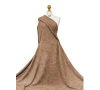 Premium Quality | Mohair Knit Fabric | 4 Way Stretch Jersey Fabric | Soft Fur Loungewear Material | Fabriques (Camel, 8"x8" Sample)