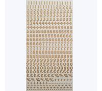 Premium Quality Number Stickers, Self Adhesive 0-9 Age Year Outline Stickers for Birthday Card Decoration (Small Rose Gold)