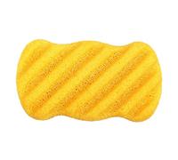 Premium Quality Oversized Konjac Sponge with Activated Bamboo Charcoal (No Stimulation) - Turmeric Yellow, One Size
