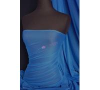 Premium Quality Power Mesh Fabric | 4 Way Stretch Sheer Dance Dress Lining Material | Matching Shades in Lycra | Multiple Colours in Stock | Sold by The Metre | by Tia Knight (Royal Blue)