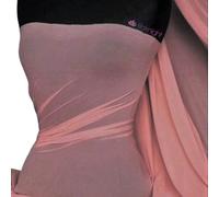 Premium Quality Power Mesh Net Fabric | 4 Way Stretch Sheer Dance Wear Material | Matching Shades in Lycra | 50+ Colours in Stock | Sold by The Metre | by Tia Knight (Dark Dusky Pink, 1 Metre)