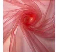 Premium Quality Power Net Mesh Sheer Decorations Dress Craft Fabric Material 58'' - 150cm Wide Sold As 1 Meter Pre - Cut Lengths (Coral) (LPMESH01)