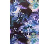 Premium Quality Printed Matte Nylon Lycra | 4 Way Stretch Swim Wear, Dance Leotard, Leggings Material | 50+ Colours/Prints in Stock | Sold By The Metre | Tia Knight (Indigo Rose)