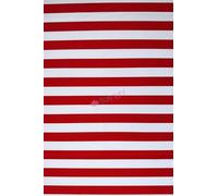 Premium Quality Printed Matte Nylon Lycra | 4 Way Stretch Swim Wear, Dance Leotard, Leggings Material | 50+ Colours/Prints in Stock | Sold By The Metre | Tia Knight (Circus Stripes- Red/White)
