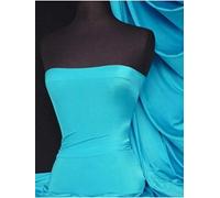 Premium Quality Shiny Elastane Material | 4 Way Stretch | Dressmaking, Swimwear, Leotards | Sold by The Metre | 50+ Colours in Stock | Same Day Dispatch | by Tia Knight (Q54) (Turquoise Blue)