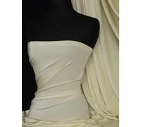 Premium Quality Shiny Elastane Material | 4 Way Stretch | Dressmaking, Swimwear, Leotards | Sold by The Metre | 50+ Colours in Stock | Same Day Dispatch | by Tia Knight (Q54) (Buttercream)