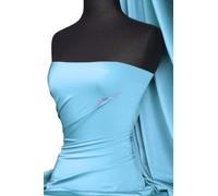 Premium Quality Shiny Elastane Material | 4 Way Stretch | Dressmaking, Swimwear, Leotards | Sold by The Metre | 50+ Colours in Stock | Same Day Dispatch | by Tia Knight (Q54) (Sky Blue)
