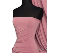 Premium Quality Silk Touch Jersey 4 Way Stretch Dressmaking Fabric Sold By The Metre 50+ Colours in Stock Same Day Dispatch By Tia Knight Dusky Pink