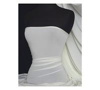 Premium Quality Silk Touch Jersey 4 Way Stretch Dressmaking Fabric Sold By The Metre 50+ Colours in Stock Same Day Dispatch By Tia Knight Ivory