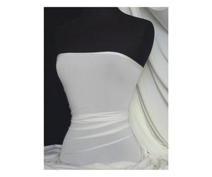 Premium Quality Silk Touch Jersey 4 Way Stretch Dressmaking Fabric Sold By The Metre 50+ Colours in Stock Same Day Dispatch By Tia Knight Ivory