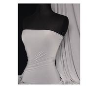 Premium Quality Silk Touch Jersey Stretchy Dressmaking Fabric Sold by The Metre 50+ Colours in Stock Same Day Dispatch by Tia Knight Cloud Grey
