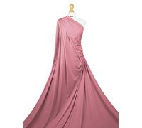 Premium Quality | Soft Touch 4 Way Stretch Fabric Spandex | Dressmaking Material | LF01 | by FABRIQUES (Dusty Pink, 1 Meter)