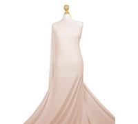 Premium Quality | Soft Touch 4 Way Stretch Fabric Spandex | Dressmaking Material | LF01 | by FABRIQUES (Nude, Half Meter)