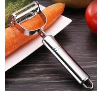 Premium Quality Stainless Steel Ultra Sharp Potato Cucumber Carrot Cheese Grater, Vegetable Fruit Peeler for Stir Frys Home & Outdoor Camping Picnic Double Headed