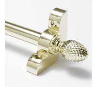 Premium Quality Stair Rods 1/2" x 28.5" Brass Flat bar Pineapple Finial