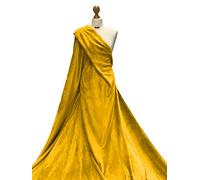 Premium Quality | Super Soft Cuddle Fleece Fabric | Brushed Double Sided Fleece | Loungewear Making Material | Fabriques (Mustard, 1 Meter)