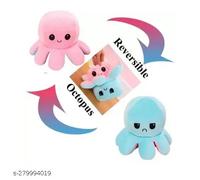 Premium Quality Super Soft Reversible Mini Octopus (Happy And Angry Face)