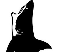 Premium Quality Vinyl Decal Skin Design Art Sticker, Ideal for Apple Macbook Pro Air Mac/Unibody and Other Notebooks (014 - Jaws Shark)