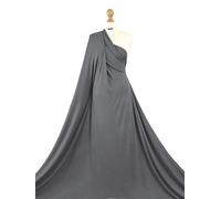 Premium Quality | Viscose 4 Way Stretch Jersey Spandex | Ultra-Soft Rayon Fabric | LF04 | by FABRIQUES (Grey, Half Meter)