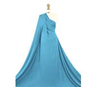 Premium Quality | Viscose 4 Way Stretch Jersey Spandex | Ultra-Soft Rayon Fabric | LF04 | by FABRIQUES (Sky Blue, 1 Meter)