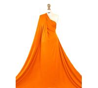 Premium Quality | Viscose 4 Way Stretch Jersey | Ultra-Soft Rayon Fabric | LF04 | by FABRIQUES (Orange, 1 Meter)