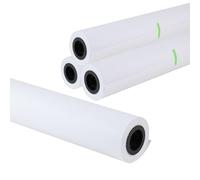 Premium Quality Wide Format Paper 610mm x 50m(24" x 150') Plotter Paper CAD Bond Rolls (20lb | 4 Rolls, 2" Core)
