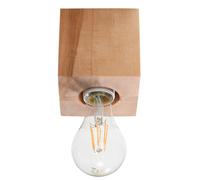 Premium Quality Wooden Ceiling Lamp - Scandinavian Design, E27 Socket