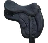 Premium Quality Zigzag Design Treeless Synthetic Suede Freemax English Horse Saddle (16")