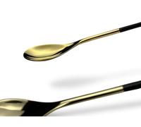 Premium Quenelle Spoon Heavy Duty Brass Dessert Plating Spoon for Chefs | Premium Polished Finish | Professional Kitchen Utensil for Fine Dining & Pastry Art (Shiny Silver)