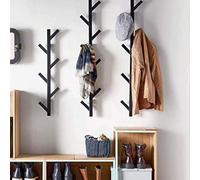 Premium Racks Coat Rack & Hat Rack - Modern Design - Wall Mounted - Stylish - (Black)