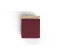 Premium Ranforce Single XL Fitted Sheet, 100% Cotton, Maroon, 100 x 200 + 40 cm, 155 Thread Count, 117 g/m², Machine Washable at 30°C, Soft and Durable