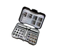 Premium Ratcheting Screwdriver Set Contains 24 Bits for Different Screw Kinds and Sizes Metal Alloy Handle Tools