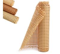 Premium Rattan Cane Webbing Roll - PE Woven Mesh for DIY Fur Projects - Available in 14", 16", 24" Widths (100x35cm/39.4x13.8in)