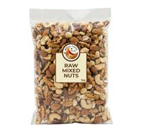 Premium Raw Mixed Nuts 1kg | Unsalted & Natural | Peanuts, Cashews, Almonds & Walnuts | High Protein, Keto, Vegan & Gluten-Free Snack | Packed in The UK