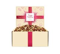 PREMIUM RAW UNSALTED MIX NUTS 700G BIRTHDAY GIFT BOX - Nutritious Vegan, Keto & Vegetarian Snack Blend | Gourmet Raw Cashews, Almonds, Walnuts & Brazil Nuts for Energy & Wellness