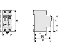 Premium RCBO Circuit Breaker 25A 30mA Type B 10kA - 170707