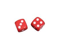 Premium Red Gaming Dice, 16mm D6 Opaque Dice with White Dots for Tabletop Games,