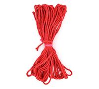 Premium Red Macrame Cord, 10 m / 32 ft of 2 mm Thick Natural Cotton Thread Yarn Macrame Rope for Wall Hangings, Plant Hangers, DIY Crafts, Home Decorations, Gift Wrapping (Hank)