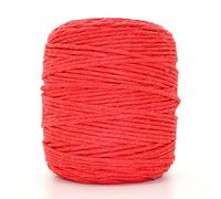 Premium Red Macrame Cord, 300 m / 984 ft of 2 mm Thick Natural Cotton Thread Yarn Macrame Rope for Wall Hangings, Plant Hangers, DIY Crafts, Home Decorations, Gift Wrapping (Reel)