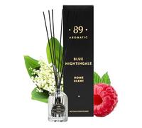 Premium Reed Diffuser with 7 Sticks - Raspberry & Floral Scent, 50ml Essential Oil Room Fragrance, Long-Lasting Aromatherapy Air Freshener for Home, Bathroom, Living Room, Office, Home Decor Gift Idea