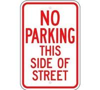 Premium Reflective Grade Metal Sign - No Parking - 8 x 12 Inch
