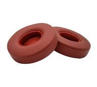Premium replacement ear pads compatible with Beats Solo 2 wired and Solo 2 wireless headphones (Solo 2 Luxe Red). Protein Leather | Soft high-density foam | Easy installation