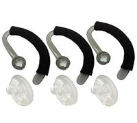 Premium Replacement Earbuds Ear Tips + Ear Hook Loops + Foam Spare + Earpads Fit Kit for Plantronics CS540 Savi W440 W740 W745 WH500 EarLoops EarHook Ear Bud Sleeve Part (Large)
