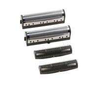 Premium Replacement Foil and Cutter Set Compatible for Andis TS1 TS2 | 17155 17160 17280 17285, Barber Electric Shaver Accessories, Foil Shaver(Silve Foil Set)