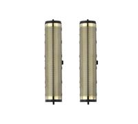 Premium Replacement Foil and Cutter Set Compatible for Andis TS1 TS2 | 17155 17160 17280 17285, Barber Electric Shaver Accessories, Foil Shaver(2Pcs Gold Foil)