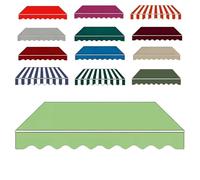 Premium Replacement ning Fabric for 10x8ft Retractable Patio nings, 280g/m² Waterproof Sune Canopy with Valance, Reced Outdoor Canvas for Deck, Yard & Balcony (Light Green)