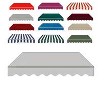 Premium Replacement ning Fabric for Retractable Patio nings, 280g Waterproof Sune Canopy Cover with Valance, Reced Outdoor Canvas for Deck, Yard & Balcony (Light Gray, 10x6.5ft)